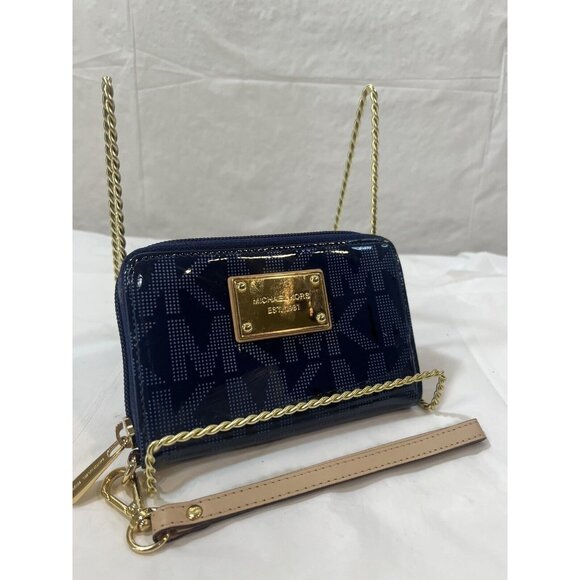 Michael Kors Handbags - MICHAEL Michael Kors Jet Set Travel Wallet Blue